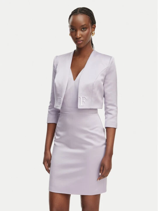Zdjęcie produktu Elisabetta Franchi Sukienka koktajlowa TB-001-61E2-V550 Fioletowy Regular Fit