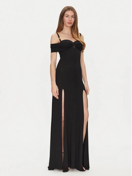 Zdjęcie produktu Elisabetta Franchi Sukienka wieczorowa AB-R08-51E2-V800 Czarny Regular Fit