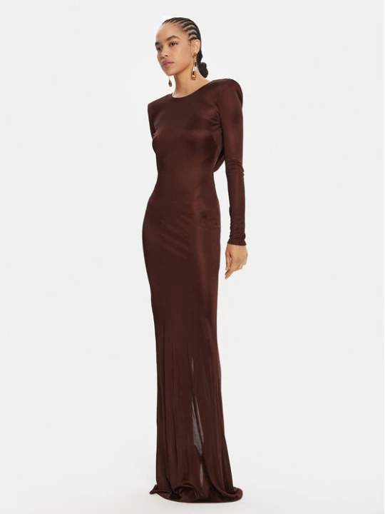 Zdjęcie produktu Elisabetta Franchi Sukienka wieczorowa AB-R10-56E2-V690 Brązowy Regular Fit