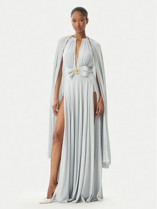Zdjęcie produktu Elisabetta Franchi Sukienka wieczorowa AB-R13-51E2-V860 Srebrny Regular Fit