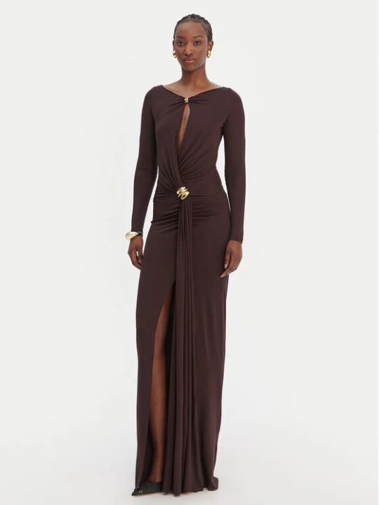 Zdjęcie produktu Elisabetta Franchi Sukienka wieczorowa AB-R146-1E2-V750 Brązowy Regular Fit