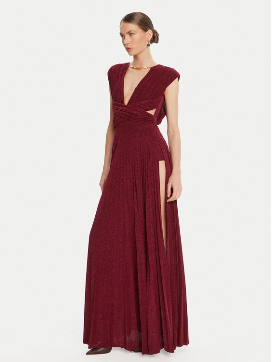 Zdjęcie produktu Elisabetta Franchi Sukienka wieczorowa AB-R15-56E2-V690 Bordowy Regular Fit