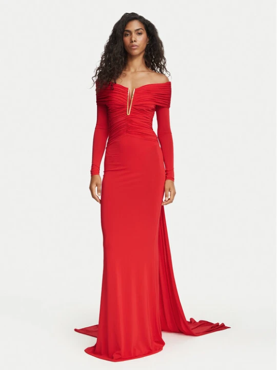 Zdjęcie produktu Elisabetta Franchi Sukienka wieczorowa AB-R26-67E2-V960 Czerwony Slim Fit