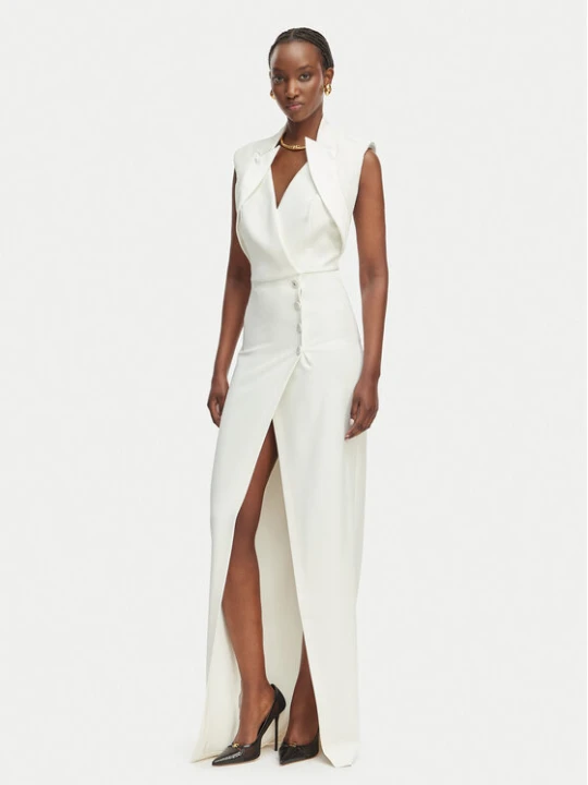 Zdjęcie produktu Elisabetta Franchi Sukienka wieczorowa AB-R31-61E2 Biały Regular Fit