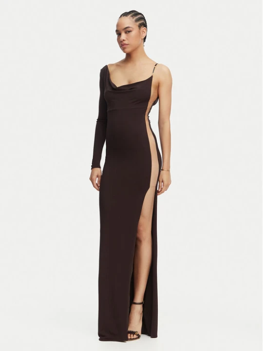 Zdjęcie produktu Elisabetta Franchi Sukienka wieczorowa AB-R47-62E2-V520 Brązowy Slim Fit