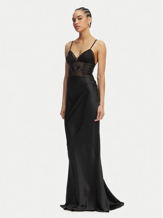 Zdjęcie produktu Elisabetta Franchi Sukienka wieczorowa AB-R53-62E2-V760 Czarny Slim Fit