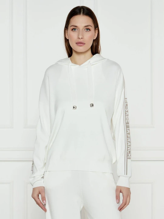 Zdjęcie produktu Elisabetta Franchi Sweter | Regular Fit ecru