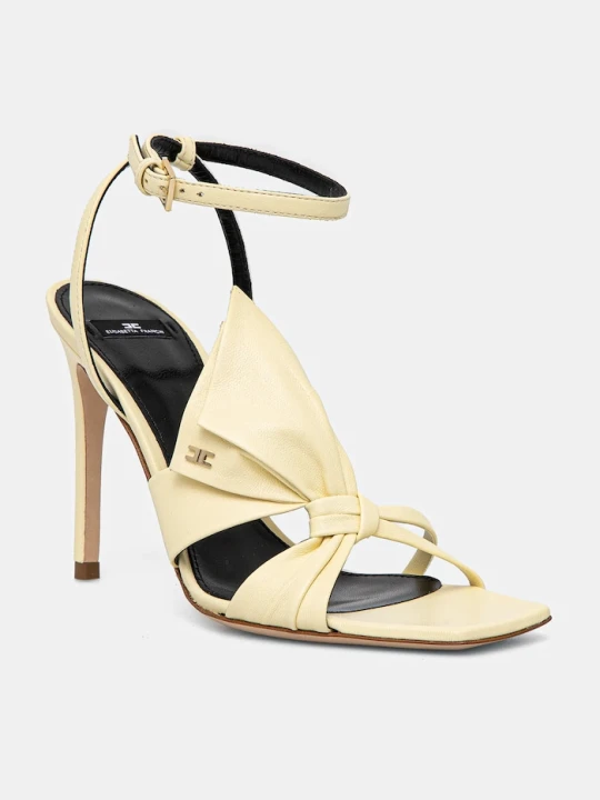Zdjęcie produktu Elisabetta Franchi szpilki skórzane żółty