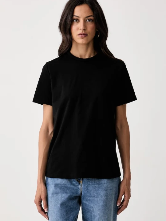 Zdjęcie produktu Elisabetta Franchi T-shirt damski bawełniany czarny