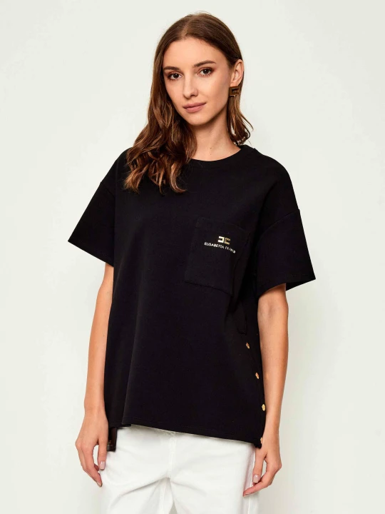 Zdjęcie produktu Elisabetta Franchi T-shirt | Loose fit czarny