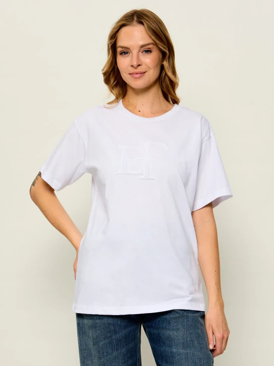 Zdjęcie produktu Elisabetta Franchi T-shirt | Loose fit biały