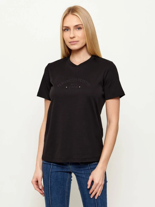 Zdjęcie produktu Elisabetta Franchi T-shirt | Regular Fit czarny