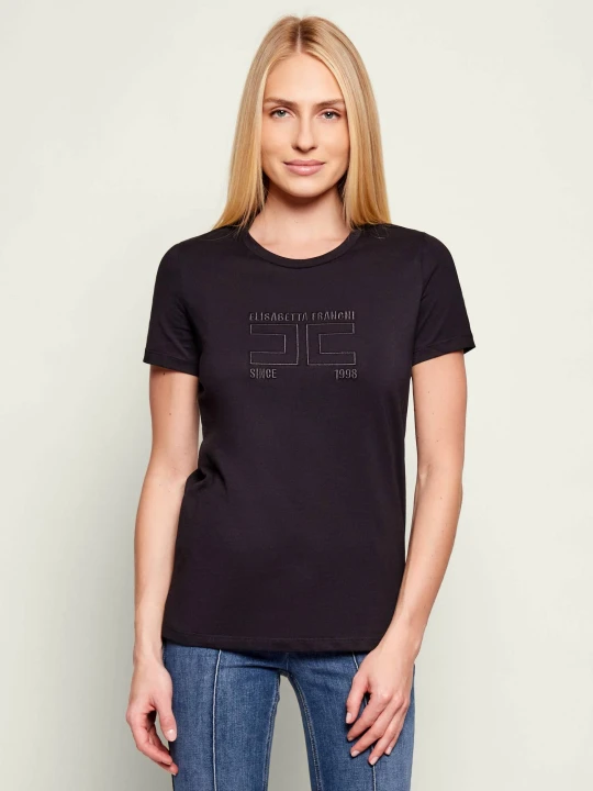 Zdjęcie produktu Elisabetta Franchi T-shirt | Regular Fit czarny