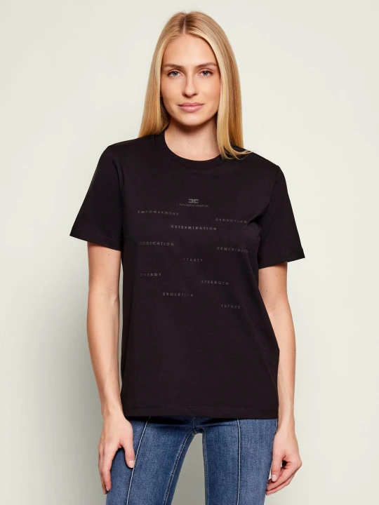 Zdjęcie produktu Elisabetta Franchi T-shirt | Regular Fit czarny