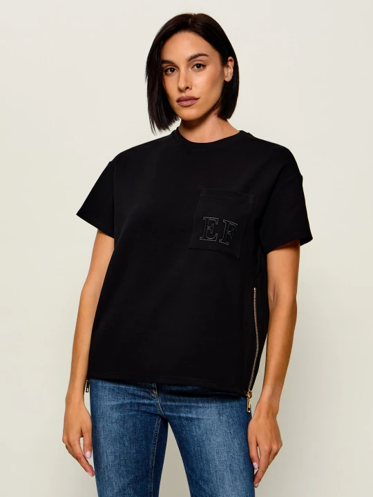 Zdjęcie produktu Elisabetta Franchi T-shirt | Relaxed fit czarny