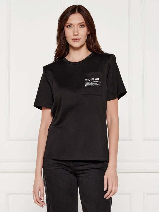 Zdjęcie produktu Elisabetta Franchi T-shirt | Slim Fit czarny
