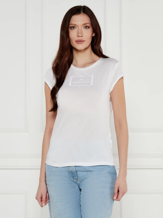 Zdjęcie produktu Elisabetta Franchi T-shirt | Slim Fit biały