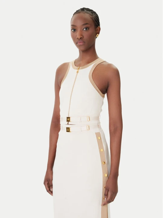 Zdjęcie produktu Elisabetta Franchi Top TK-71S-61E2-V270 Beżowy Regular Fit