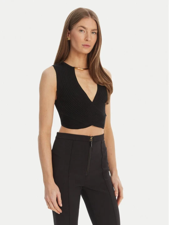 Zdjęcie produktu Elisabetta Franchi Top TK-76S-61E2-V250 Czarny Regular Fit