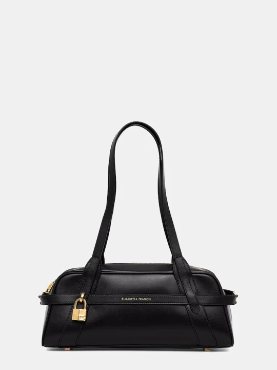 Zdjęcie produktu Elisabetta Franchi torebka bagietka damska skórzana czarny