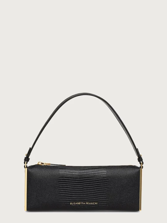 Zdjęcie produktu Elisabetta Franchi torebka bagietka damska z imitacji skóry czarny