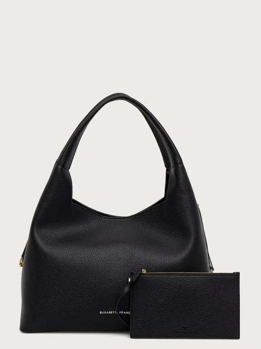 Zdjęcie produktu Elisabetta Franchi torebka shopper damska z imitacji skóry czarny
