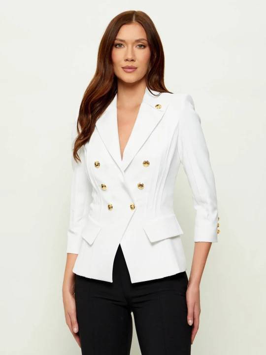 Zdjęcie produktu Elisabetta Franchi Żakiet | Slim Fit biały