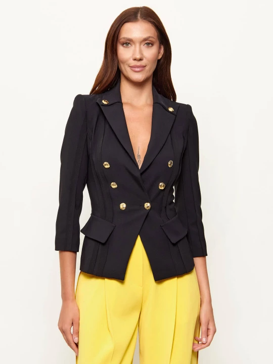 Zdjęcie produktu Elisabetta Franchi Żakiet | Slim Fit czarny