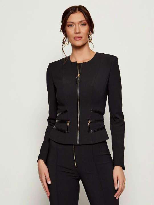 Zdjęcie produktu Elisabetta Franchi Żakiet | Slim Fit czarny