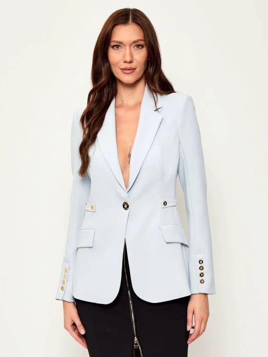 Zdjęcie produktu Elisabetta Franchi Żakiet | Slim Fit błękitny