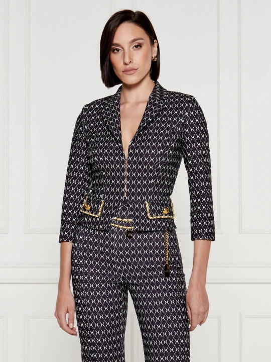 Zdjęcie produktu Elisabetta Franchi Żakiet | Slim Fit czarny