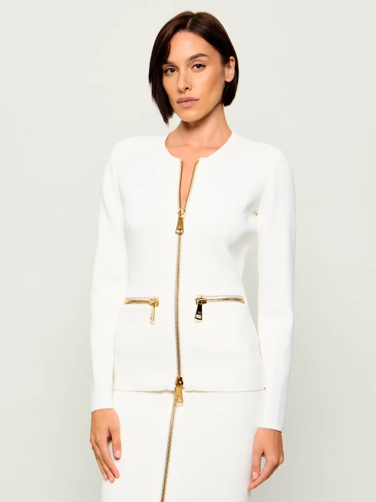 Zdjęcie produktu Elisabetta Franchi Żakiet | Slim Fit biały