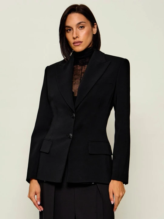 Zdjęcie produktu Elisabetta Franchi Żakiet | Slim Fit czarny