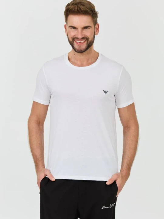 Zdjęcie produktu EMPORIO ARMANI Biały męski t-shirt basique, Rozmiar XXL