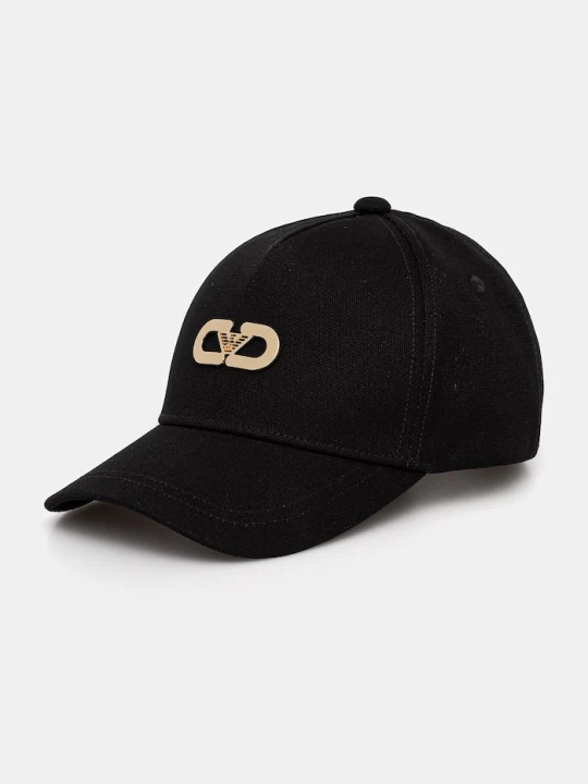 Zdjęcie produktu Emporio Armani czapka z daszkiem bawełniana czarny