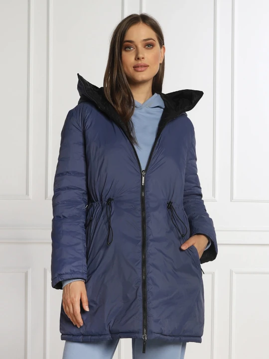 Zdjęcie produktu Emporio Armani Dwustronna kurtka CAPPOTTO | Longline Fit czarny