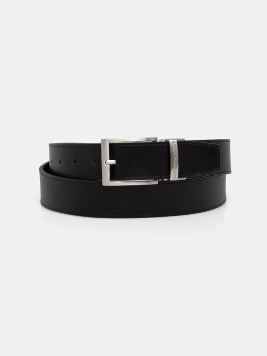 Zdjęcie produktu Emporio Armani etui na karty i pasek skórzany czarny