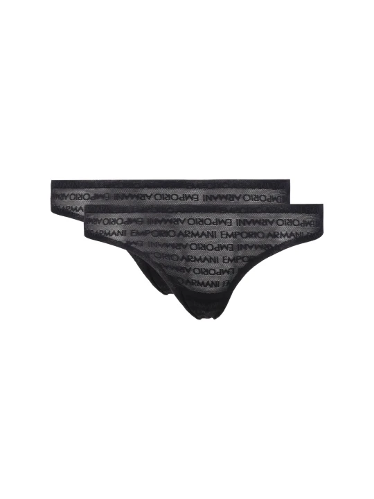 Zdjęcie produktu Emporio Armani Figi 2-pack czarny