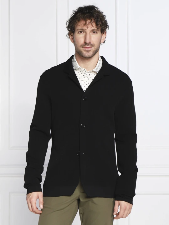 Zdjęcie produktu Emporio Armani Kardigan GIACCA | Regular Fit czarny