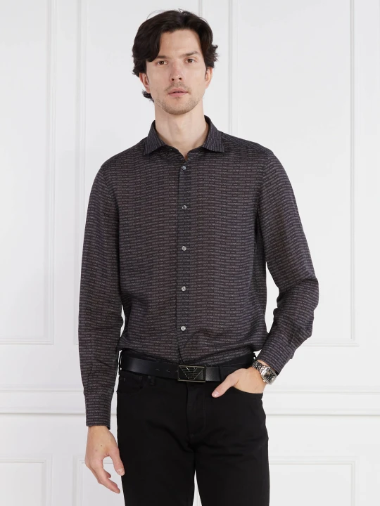Zdjęcie produktu Emporio Armani Koszula | Regular Fit grafitowy