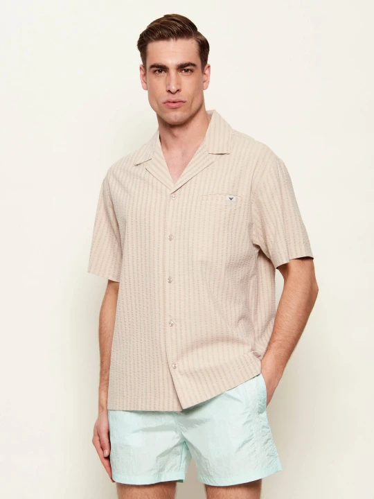 Zdjęcie produktu Emporio Armani Koszula | Relaxed fit beżowy