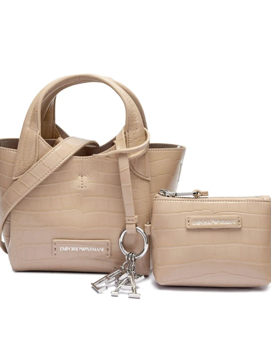 Zdjęcie produktu Emporio Armani Kuferek + saszetka beżowy