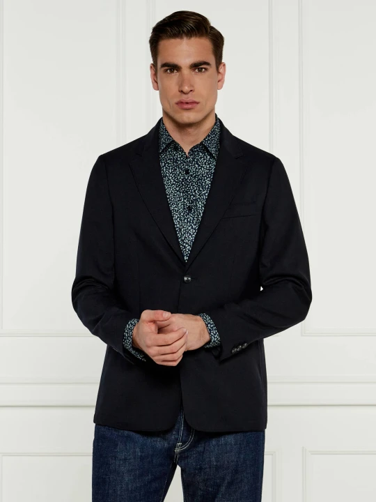 Zdjęcie produktu Emporio Armani Marynarka | Regular Fit | z dodatkiem wełny granatowy