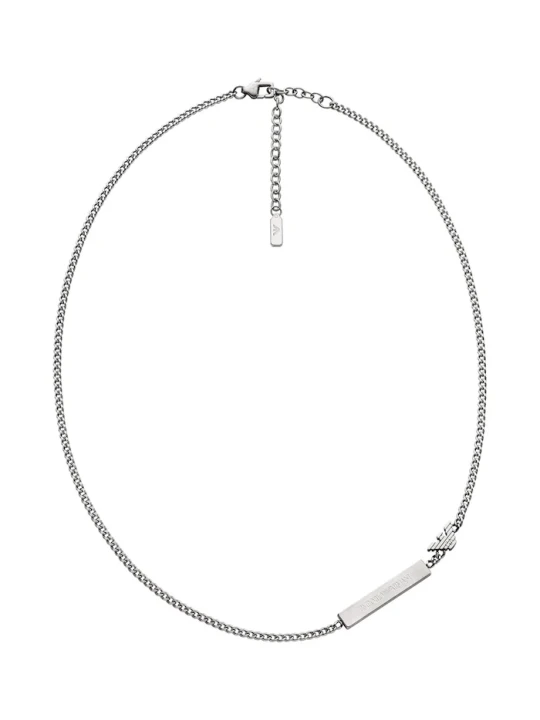 Zdjęcie produktu Emporio Armani naszyjnik męski ze stali nierdzewnej Eagle Logo srebrny