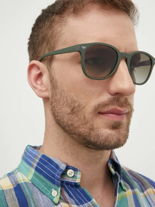 Zdjęcie produktu Emporio Armani okulary przeciwsłoneczne zielony