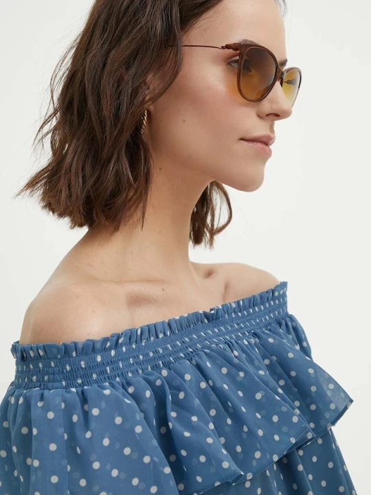 Zdjęcie produktu Emporio Armani okulary przeciwsłoneczne brązowy