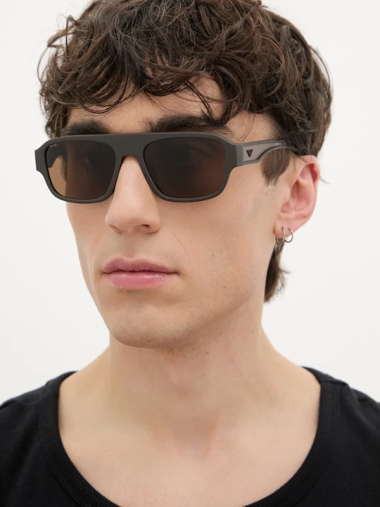 Zdjęcie produktu Emporio Armani okulary przeciwsłoneczne męskie brązowy