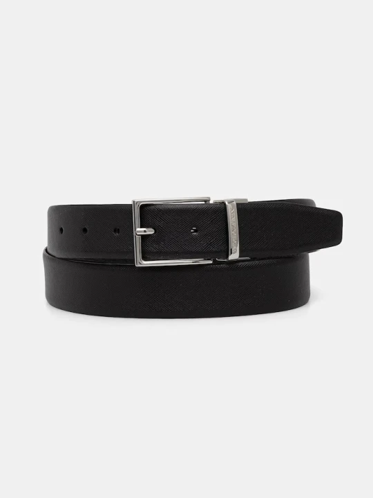 Zdjęcie produktu Emporio Armani pasek dwustronny czarny