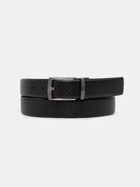 Zdjęcie produktu Emporio Armani pasek dwustronny męski skórzany czarny