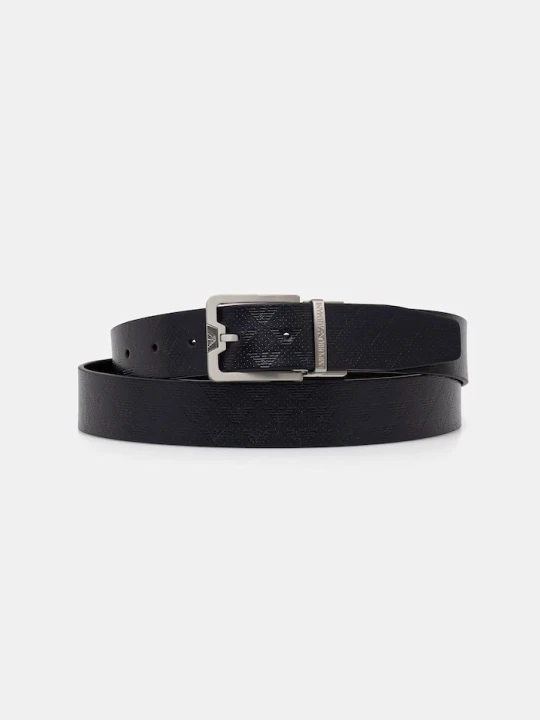 Zdjęcie produktu Emporio Armani pasek męski skórzany granatowy